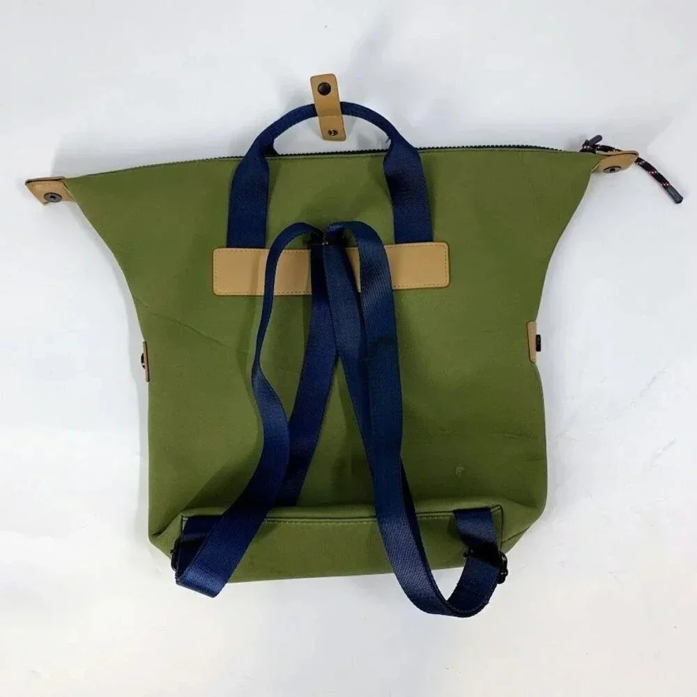 Tommy Hilfiger Canvas Green Book Bag‎ Backpack With Handles